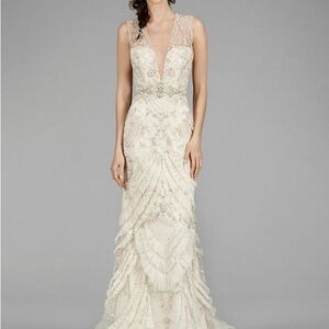 Lazaro 3454 Ivory Wedding Dress